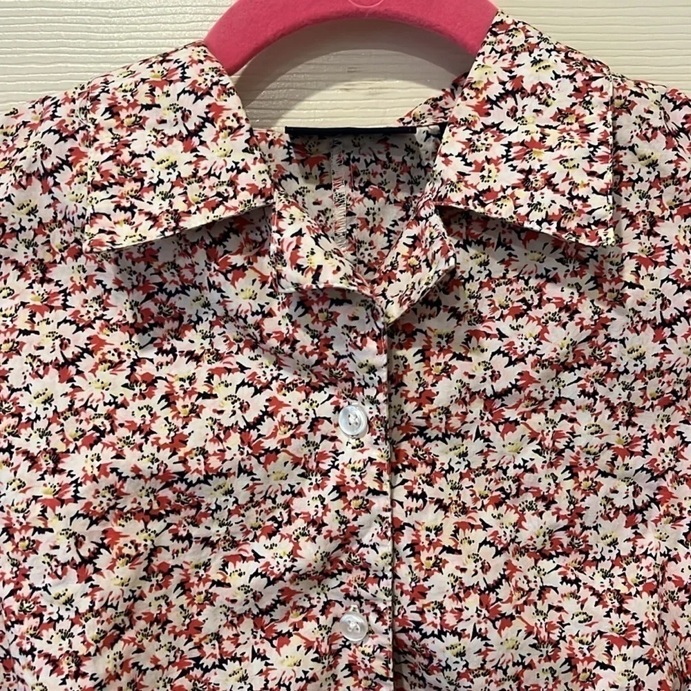 The Limited pink floral blouse, medium 🔵